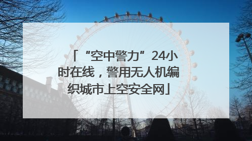 “空中警力”24小时在线，警用无人机编织城市上空安全网