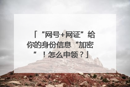 “网号+网证”给你的身份信息“加密”！怎么申领？