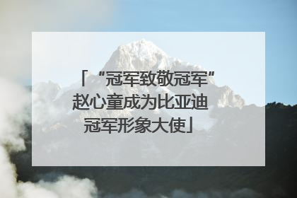 “冠军致敬冠军” 赵心童成为比亚迪冠军形象大使
