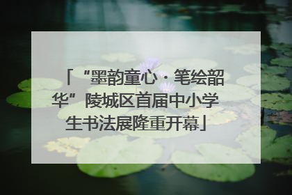 “墨韵童心・笔绘韶华”陵城区首届中小学生书法展隆重开幕