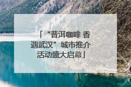 “普洱咖啡 香遇武汉”城市推介活动盛大启幕