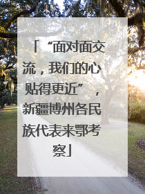 “面对面交流，我们的心贴得更近”，新疆博州各民族代表来鄂考察