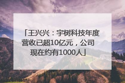 王兴兴：宇树科技年度营收已超10亿元，公司现在约有1000人