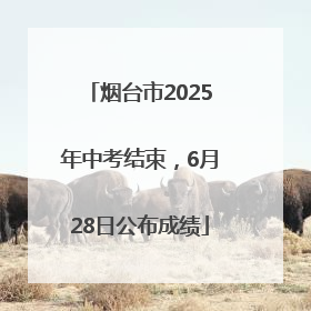 烟台市2025年中考结束，6月28日公布成绩