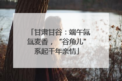 甘肃甘谷：端午氤氲麦香，“谷角儿”系起千年亲情