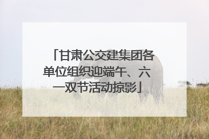 甘肃公交建集团各单位组织迎端午、六一双节活动掠影