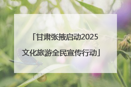 甘肃张掖启动2025文化旅游全民宣传行动