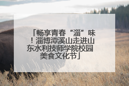 畅享青春“淄”味！淄博潭溪山走进山东水利技师学院校园美食文化节