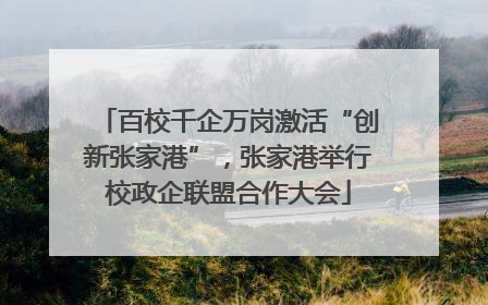 百校千企万岗激活“创新张家港”，张家港举行校政企联盟合作大会