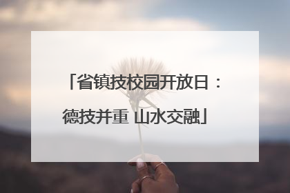 省镇技校园开放日：德技并重 山水交融