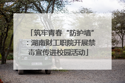 筑牢青春“防护墙”：湖南财工职院开展禁毒宣传进校园活动