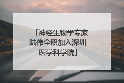 神经生物学专家陆伟全职加入深圳医学科学院