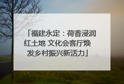 福建永定：荷香浸润红土地 文化会客厅焕发乡村振兴新活力