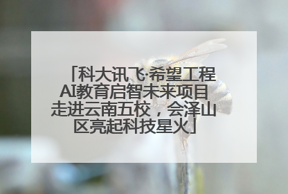 科大讯飞·希望工程AI教育启智未来项目走进云南五校，会泽山区亮起科技星火