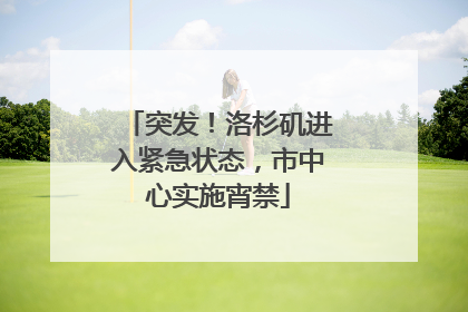 突发！洛杉矶进入紧急状态，市中心实施宵禁
