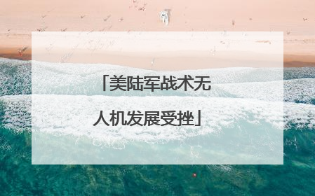 美陆军战术无人机发展受挫