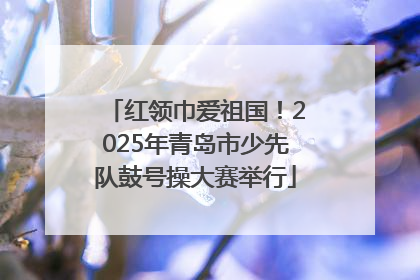 红领巾爱祖国！2025年青岛市少先队鼓号操大赛举行