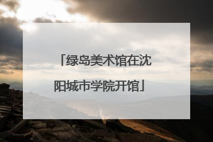 绿岛美术馆在沈阳城市学院开馆