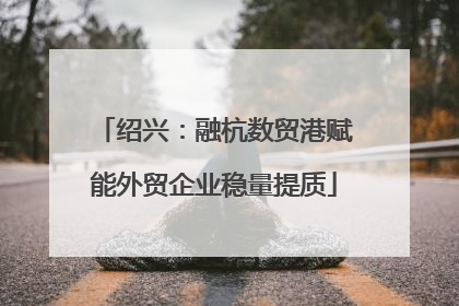 绍兴：融杭数贸港赋能外贸企业稳量提质