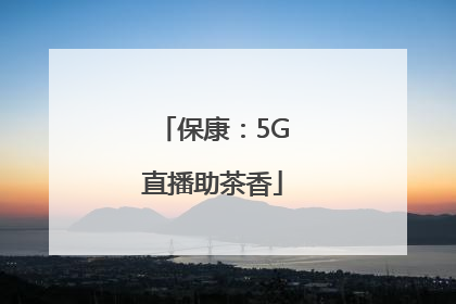 保康：5G直播助茶香