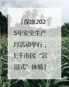 保康2025年安全生产月活动举行，上千市民“沉浸式”体验