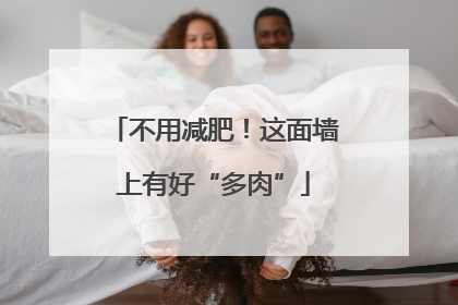 不用减肥！这面墙上有好“多肉”