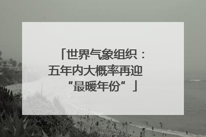 世界气象组织：五年内大概率再迎“最暖年份”