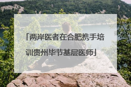两岸医者在合肥携手培训贵州毕节基层医师