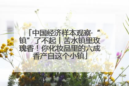 中国经济样本观察·“镇”了不起丨苦水镇里玫瑰香！你化妆品里的六成香产自这个小镇