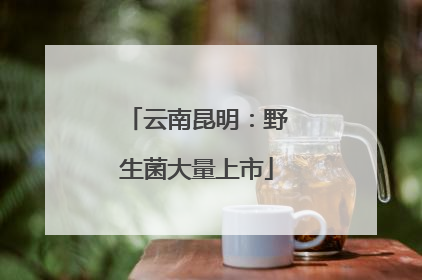 云南昆明：野生菌大量上市