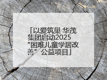 以爱筑巢 华茂集团启动2025“困难儿童学居改善”公益项目