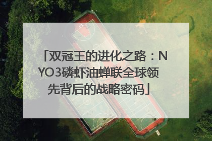 双冠王的进化之路：NYO3磷虾油蝉联全球领先背后的战略密码