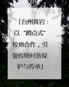 台州黄岩：以“蹲点式”校地合作，引领传统村落保护与传承