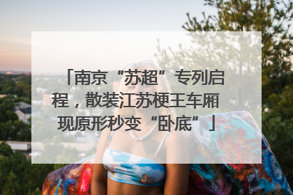 南京“苏超”专列启程，散装江苏梗王车厢现原形秒变“卧底”