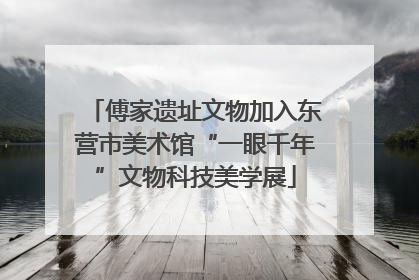 傅家遗址文物加入东营市美术馆“一眼千年”文物科技美学展
