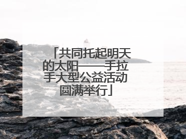 共同托起明天的太阳——手拉手大型公益活动圆满举行