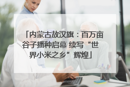 内蒙古敖汉旗：百万亩谷子播种启幕 续写“世界小米之乡”辉煌