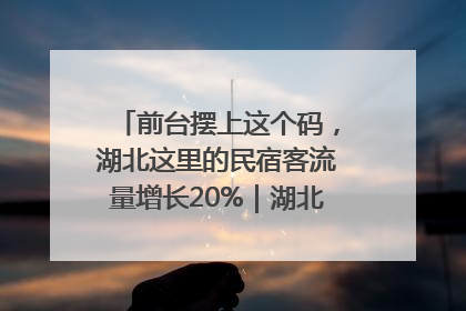 前台摆上这个码，湖北这里的民宿客流量增长20%｜湖北市场监管所的故事