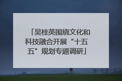 吴桂英围绕文化和科技融合开展“十五五”规划专题调研