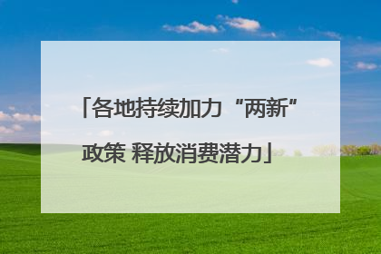 各地持续加力“两新”政策 释放消费潜力