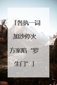 各执一词 加沙停火方案陷“罗生门”