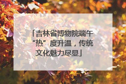 吉林省博物院端午“热”度升温，传统文化魅力尽显