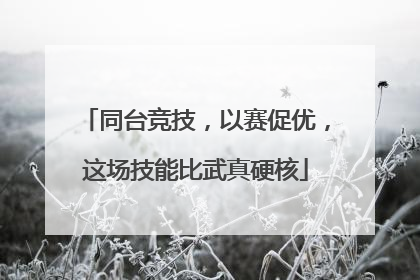 同台竞技，以赛促优，这场技能比武真硬核