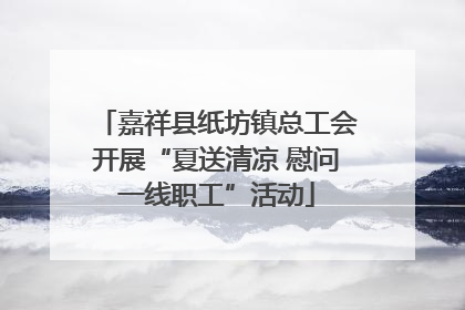 嘉祥县纸坊镇总工会开展“夏送清凉 慰问一线职工”活动