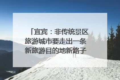 宜宾：非传统景区旅游城市要走出一条新旅游目的地新路子｜话锦绣·说安逸