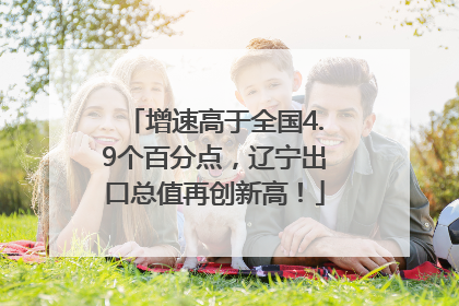 增速高于全国4.9个百分点，辽宁出口总值再创新高！