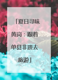 夏日寻味黄岗：跟着单县非遗去旅游