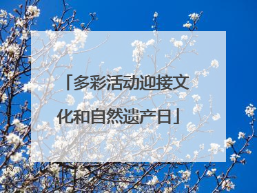 多彩活动迎接文化和自然遗产日