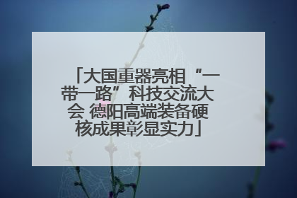 大国重器亮相“一带一路”科技交流大会 德阳高端装备硬核成果彰显实力