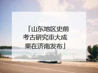 山东地区史前考古研究重大成果在济南发布